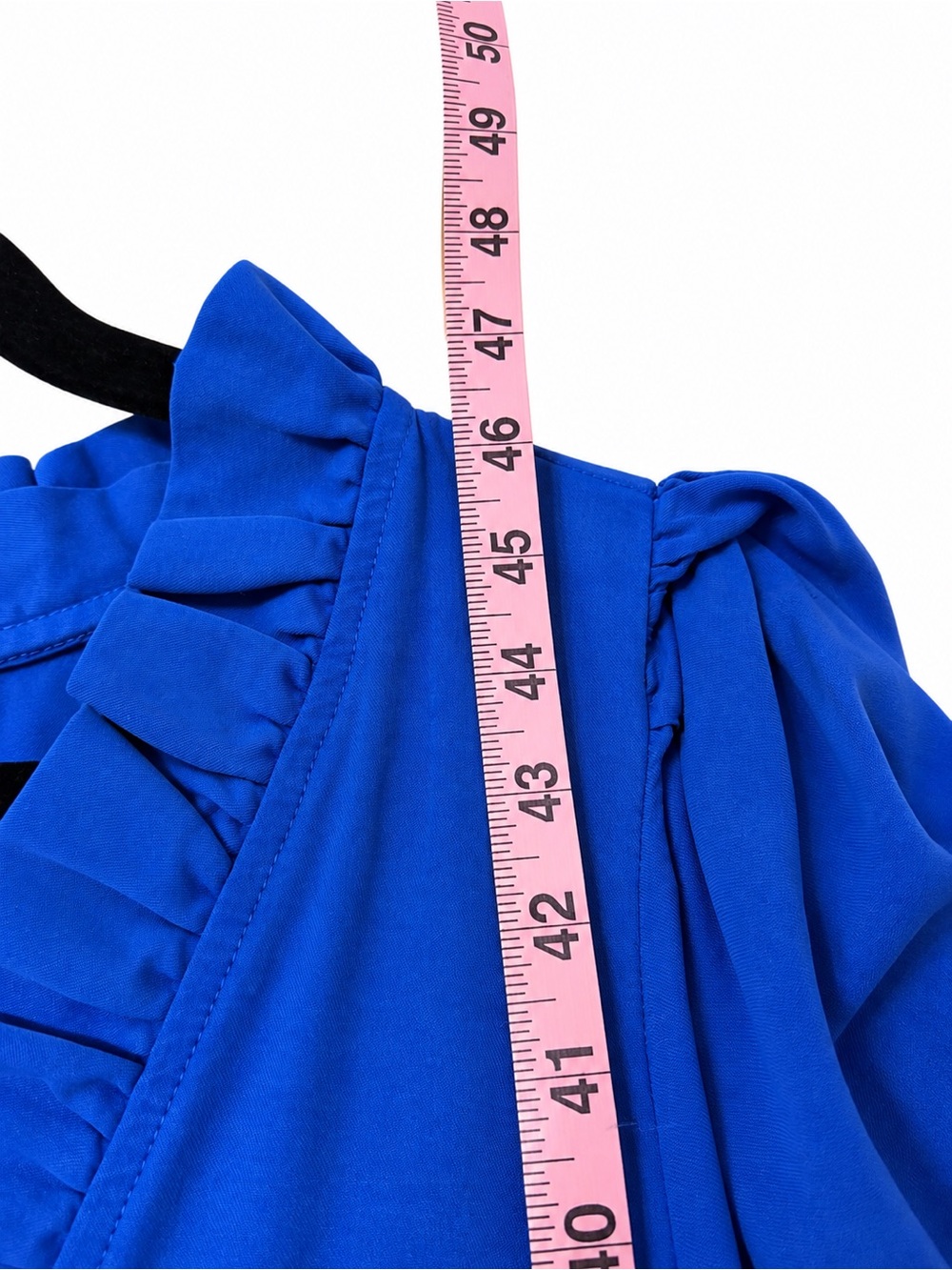 crown & ivy Royal Blue Tiered V-Neck Maxi Dress - Picture 2 of 3